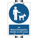 Im Naturschutzgebiet Hunde an die Leine