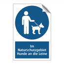 Im Naturschutzgebiet Hunde an die Leine