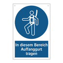 In diesem Bereich Auffanggurt tragen