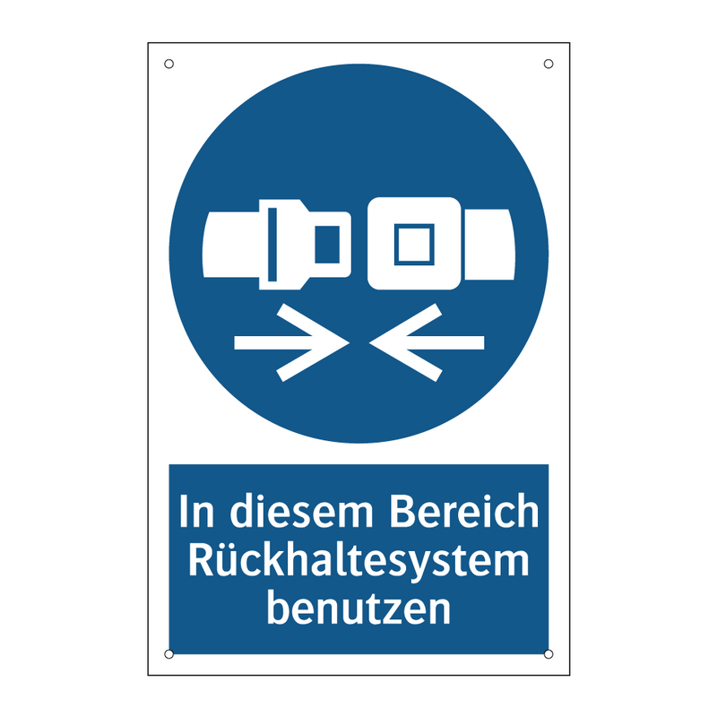 In diesem Bereich Rückhaltesystem benutzen