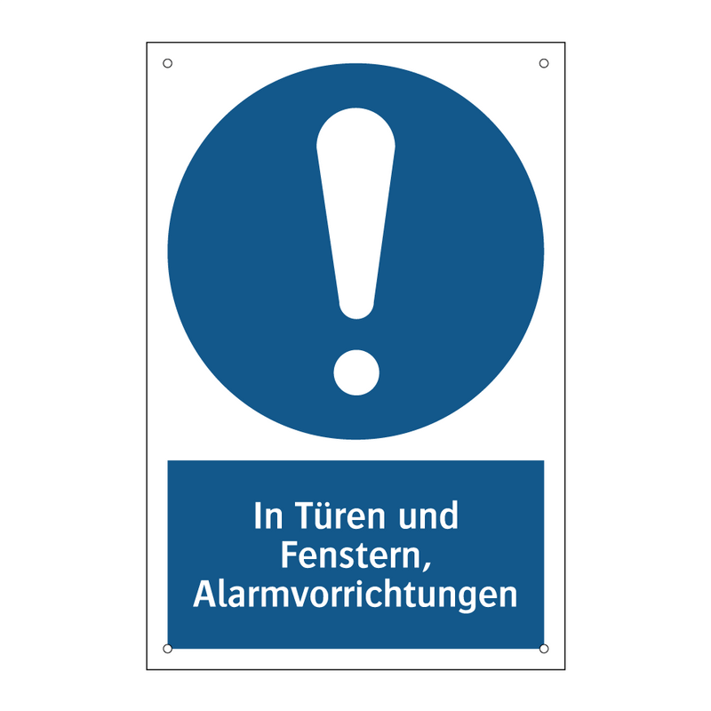 In Türen und Fenstern, Alarmvorrichtungen