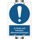 In Türen und Fenstern, Alarmvorrichtungen