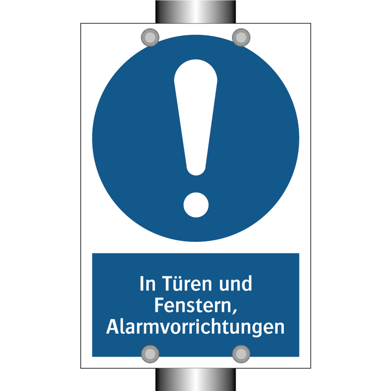 In Türen und Fenstern, Alarmvorrichtungen