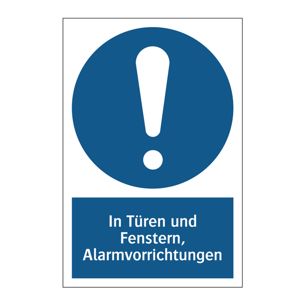 In Türen und Fenstern, Alarmvorrichtungen