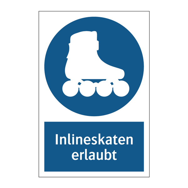 Inlineskaten erlaubt
