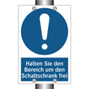 Halten Sie den Bereich um den Schaltschrank frei