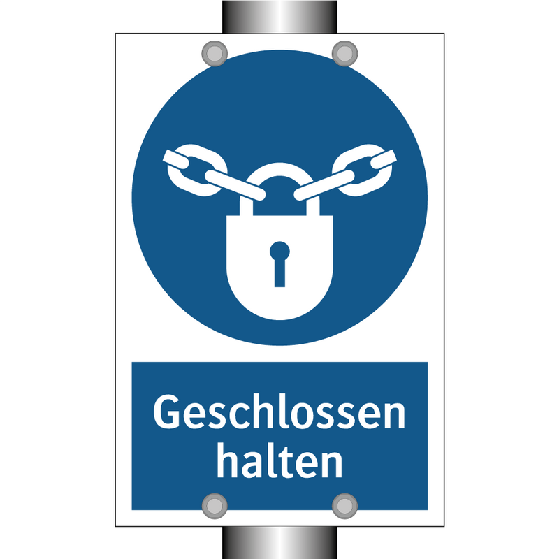 Geschlossen halten
