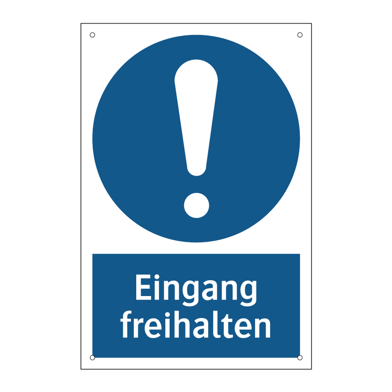 Eingang freihalten