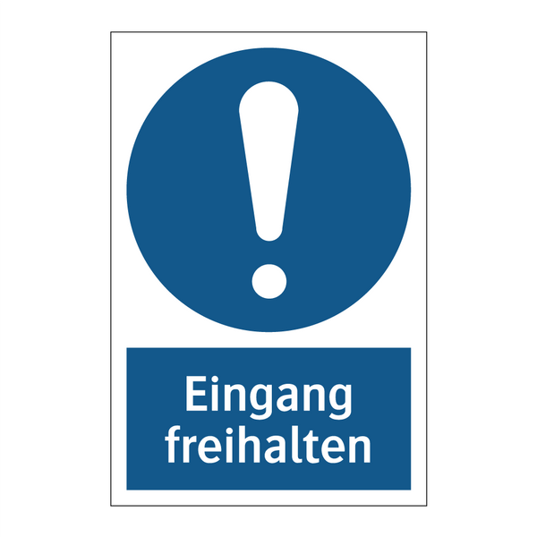 Eingang freihalten