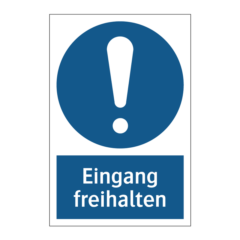 Eingang freihalten