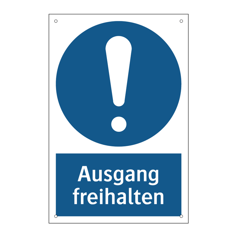 Ausgang freihalten