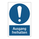 Ausgang freihalten