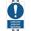 Ladezone jederzeit freihalten