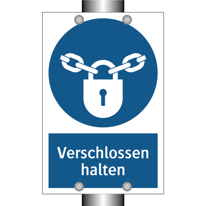 Verschlossen halten