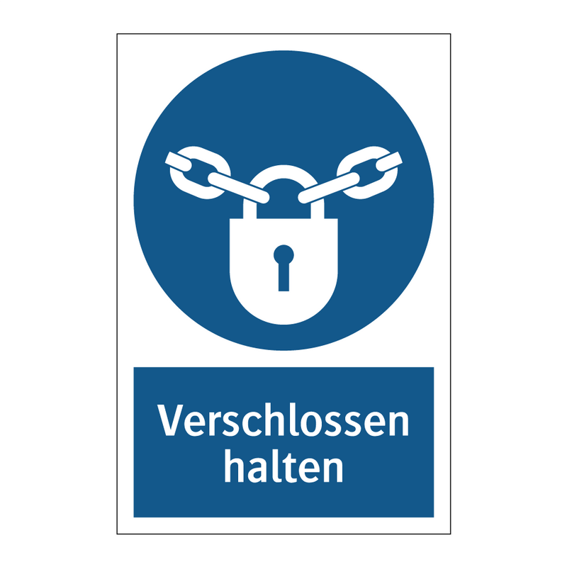 Verschlossen halten