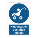 Kinderwagen abstellen erlaubt