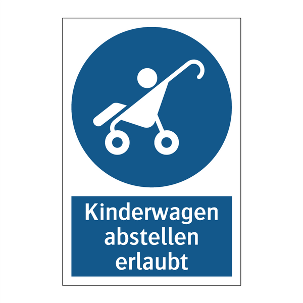 Kinderwagen abstellen erlaubt