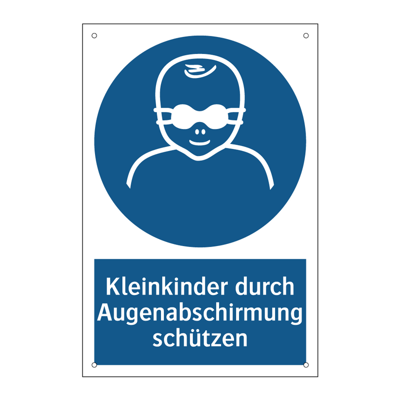Kleinkinder durch Augenabschirmung schützen