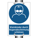 Kleinkinder durch Augenabschirmung schützen