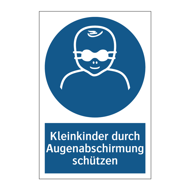 Kleinkinder durch Augenabschirmung schützen