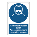 Kleinkinder müssen durch Augenabschirmung geschützt werden