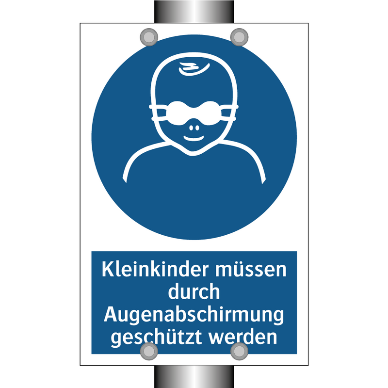 Kleinkinder müssen durch Augenabschirmung geschützt werden