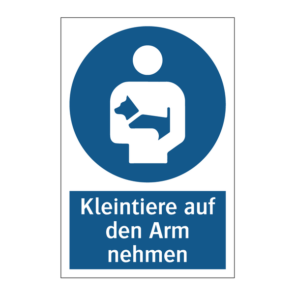 Kleintiere auf den Arm nehmen