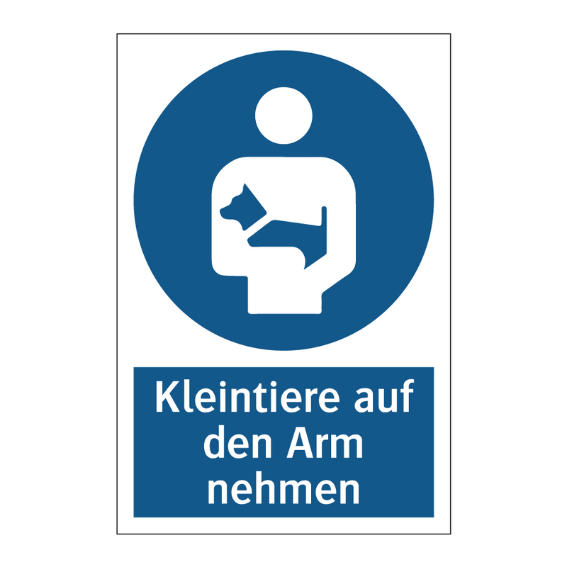 Kleintiere auf den Arm nehmen