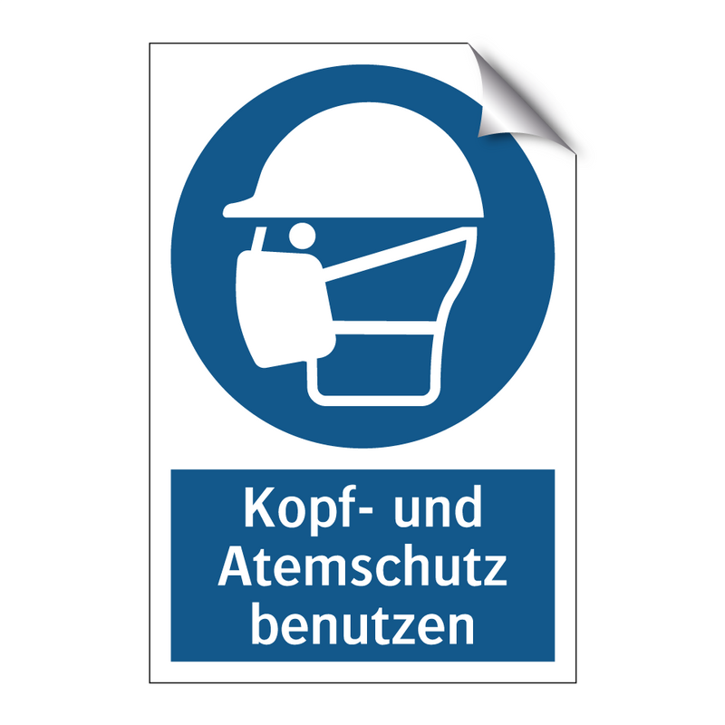 Kopf- und Atemschutz benutzen