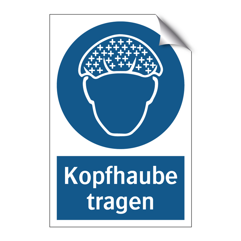 Kopfhaube tragen