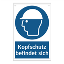Kopfschutz befindet sich