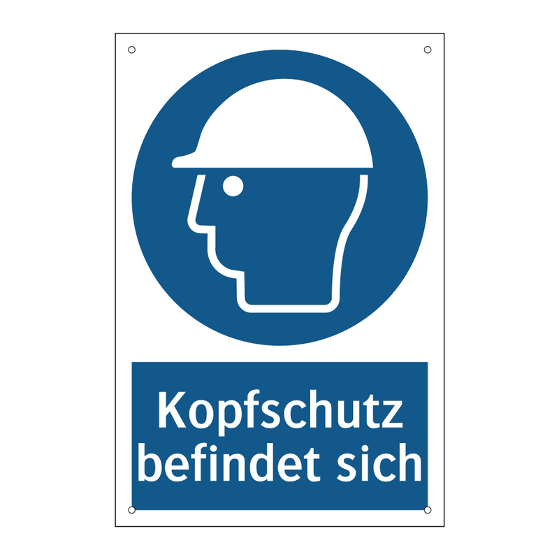 Kopfschutz befindet sich