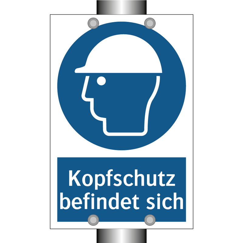 Kopfschutz befindet sich