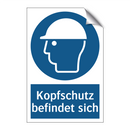 Kopfschutz befindet sich