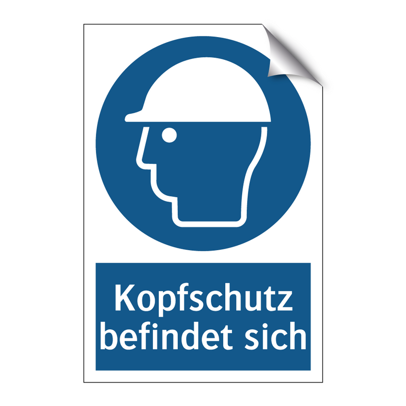 Kopfschutz befindet sich
