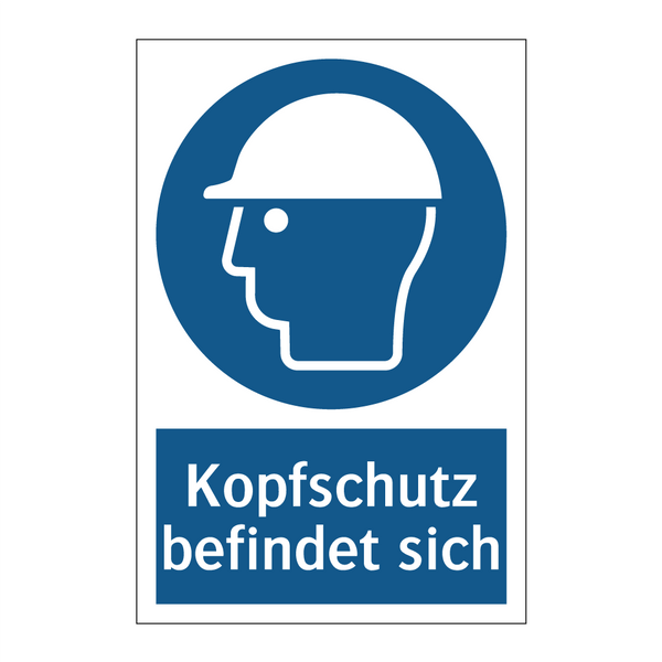 Kopfschutz befindet sich
