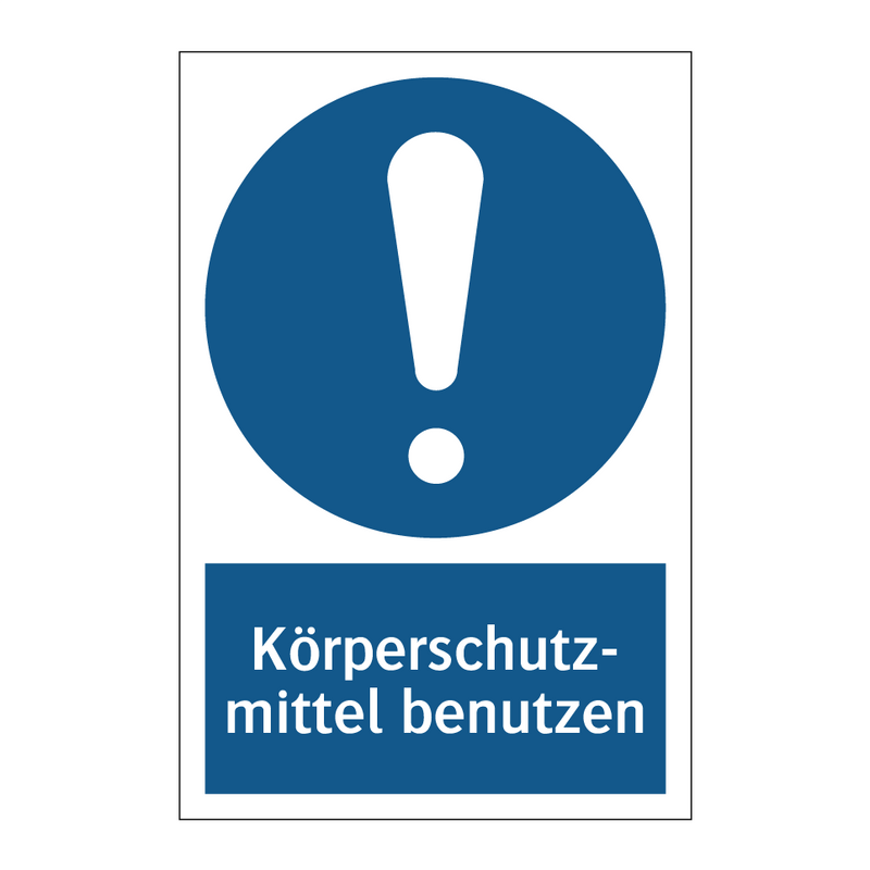 Körperschutz- mittel benutzen
