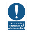 L-AUS-Schulung erforderlich für Arbeiten an Bord
