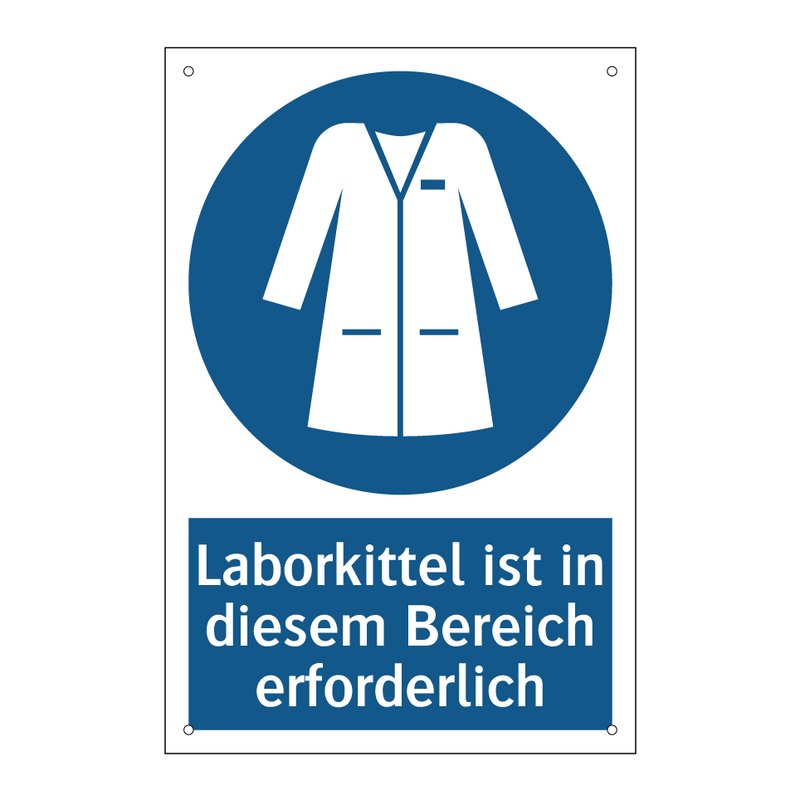 Laborkittel ist in diesem Bereich erforderlich