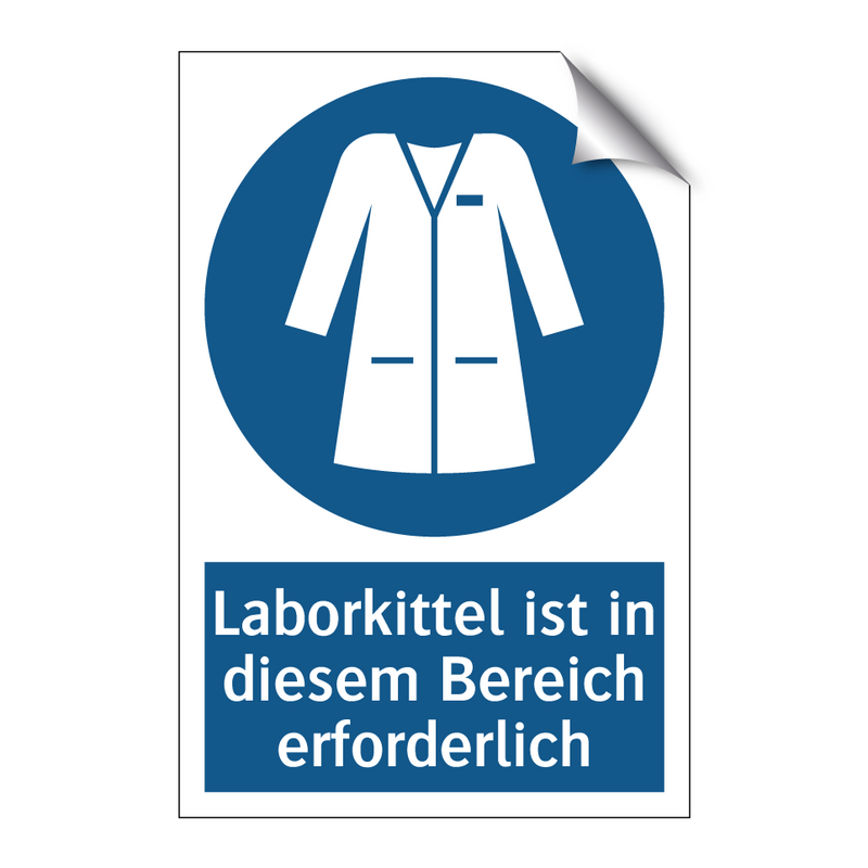 Laborkittel ist in diesem Bereich erforderlich