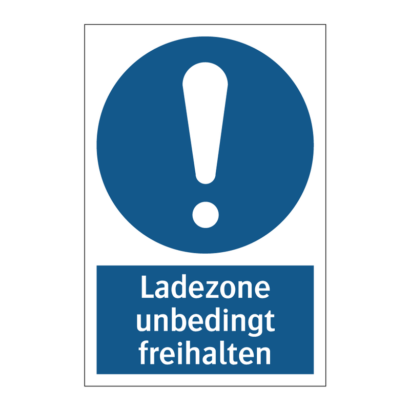 Ladezone unbedingt freihalten