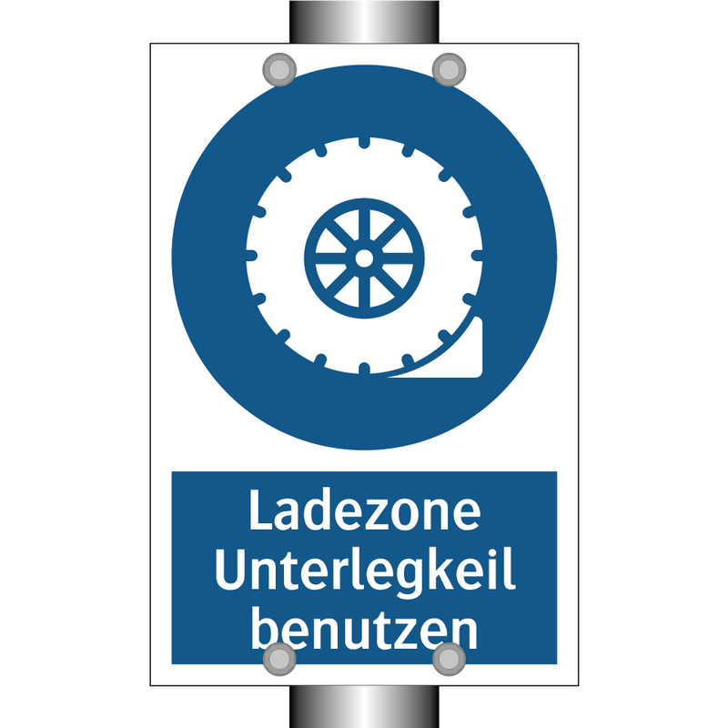 Ladezone Unterlegkeil benutzen