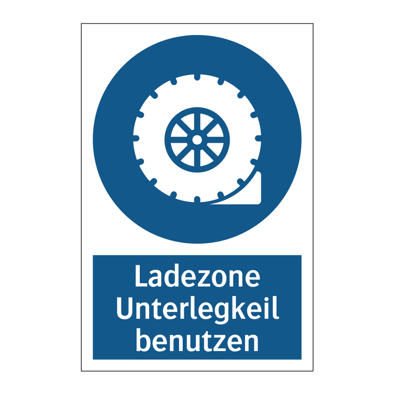 Ladezone Unterlegkeil benutzen
