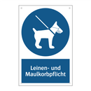 Leinen- und Maulkorbpflicht