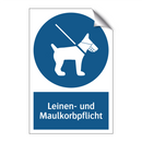 Leinen- und Maulkorbpflicht