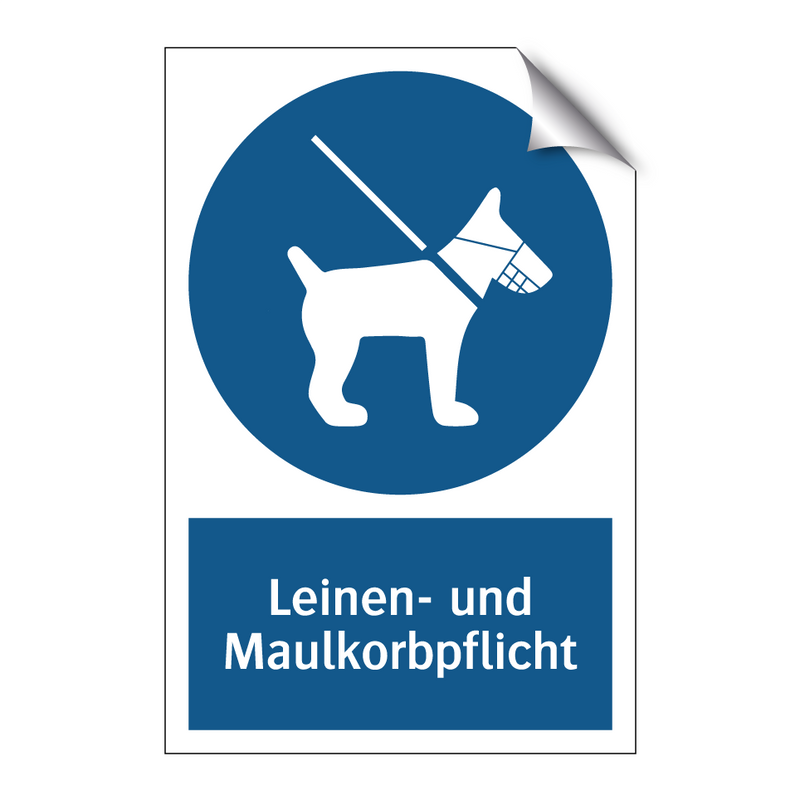 Leinen- und Maulkorbpflicht
