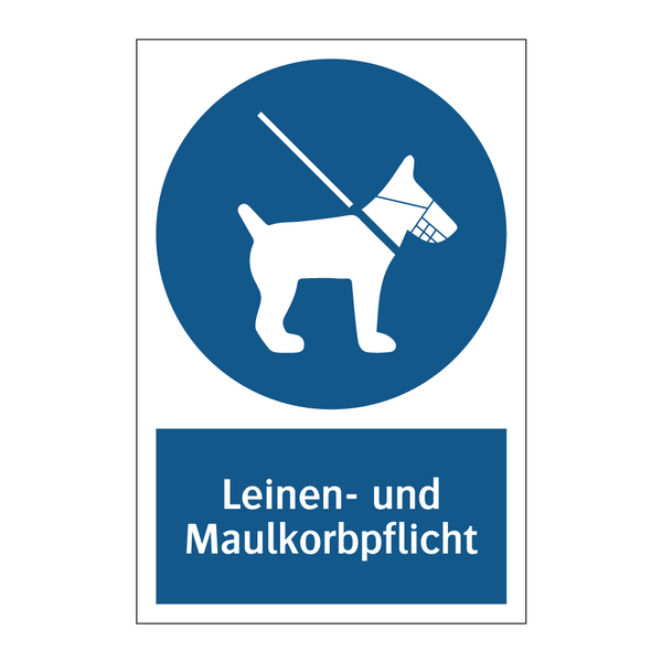 Leinen- und Maulkorbpflicht