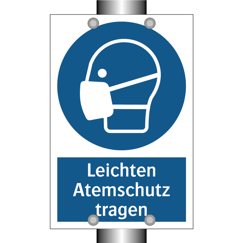 Leichten Atemschutz tragen