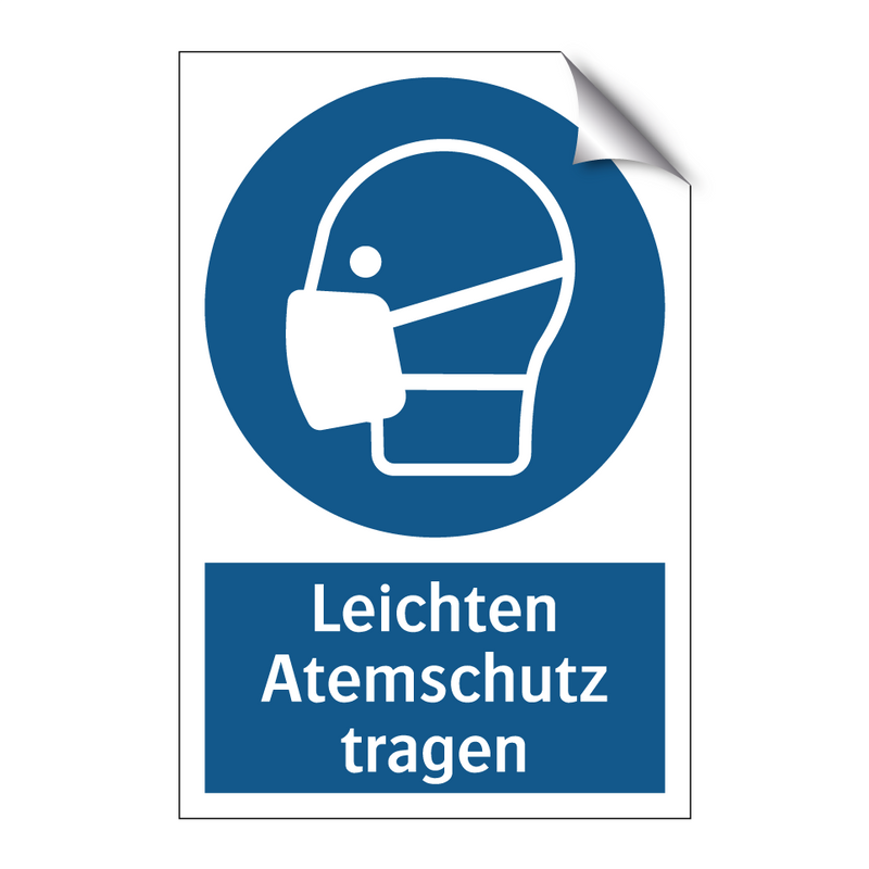 Leichten Atemschutz tragen
