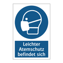 Leichter Atemschutz befindet sich